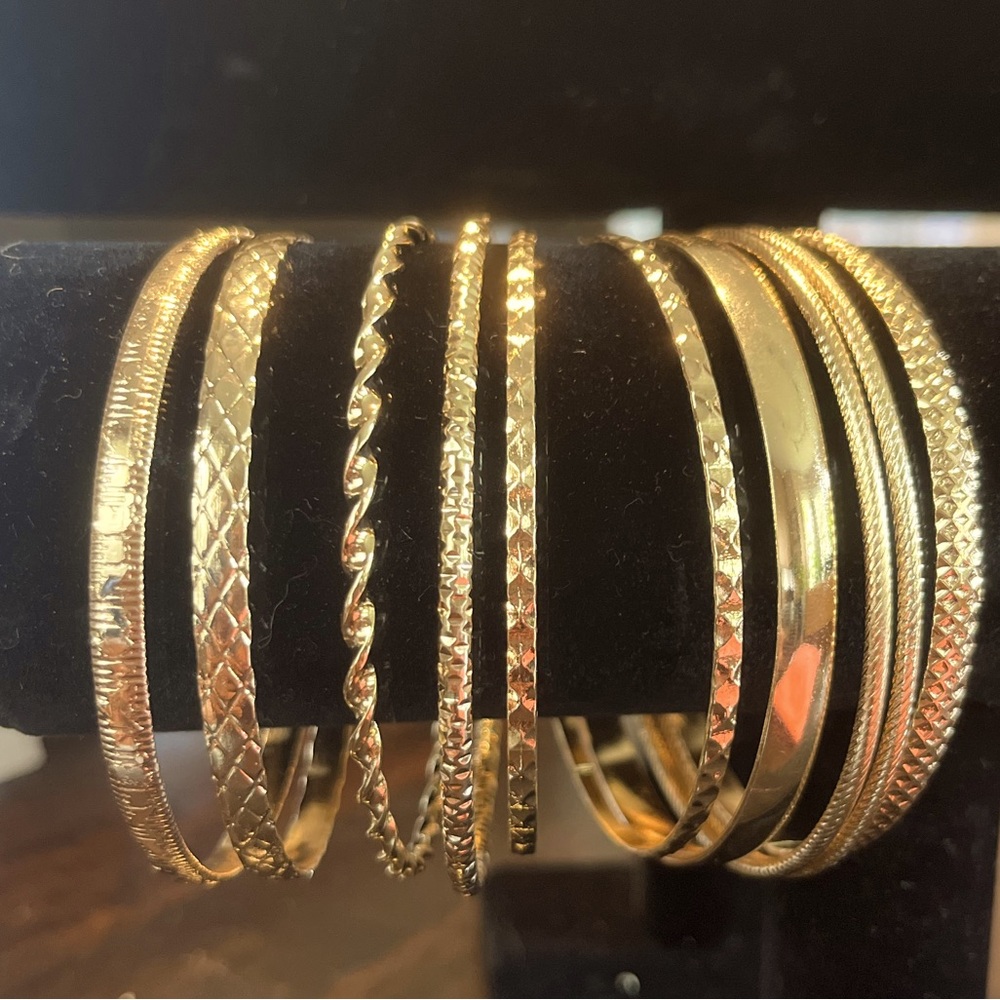 Bangkok Gold Plated Bracelet Stack